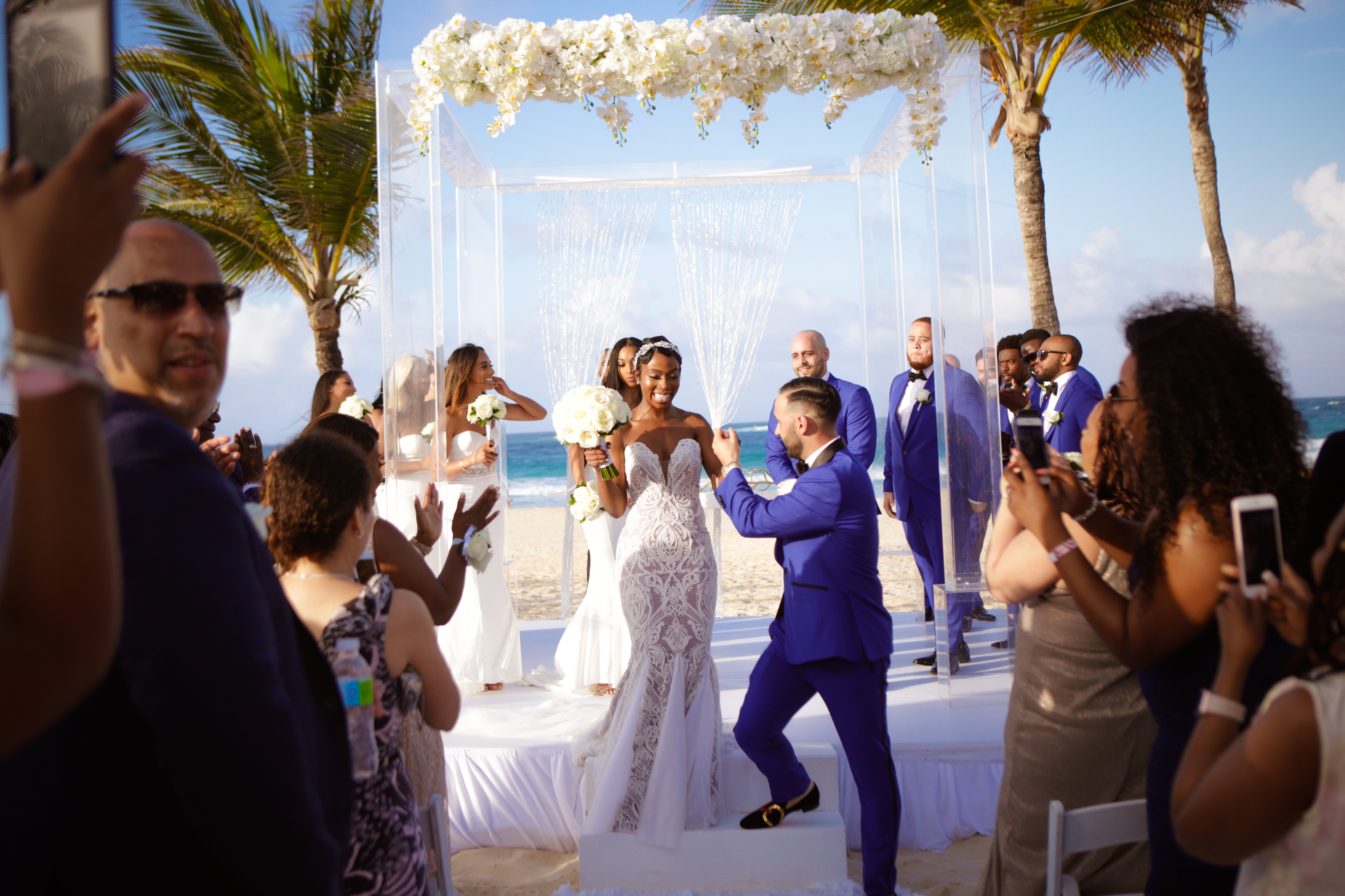 Bridal Bliss: Antonio And Alexis Brought Chic To The Beach For Their Gorgeous Wedding Day
